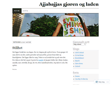 Tablet Screenshot of ajjabajja.wordpress.com