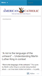 Mobile Screenshot of amcatholic.wordpress.com