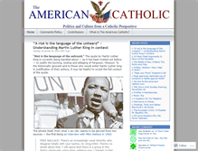 Tablet Screenshot of amcatholic.wordpress.com