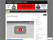 Tablet Screenshot of chongeo.wordpress.com