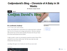 Tablet Screenshot of 36weeks.wordpress.com