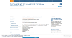 Desktop Screenshot of ictscholars.wordpress.com