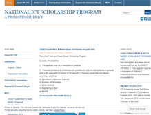 Tablet Screenshot of ictscholars.wordpress.com