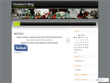 Tablet Screenshot of dembun.wordpress.com