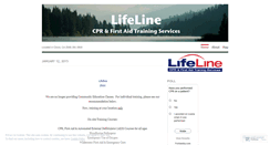 Desktop Screenshot of lifelinecprtraining.wordpress.com