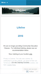 Mobile Screenshot of lifelinecprtraining.wordpress.com