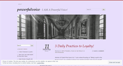 Desktop Screenshot of powerfulvoice.wordpress.com