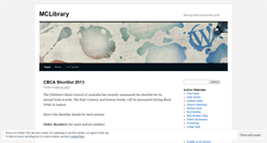 Desktop Screenshot of mclibrary11.wordpress.com