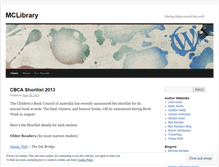 Tablet Screenshot of mclibrary11.wordpress.com