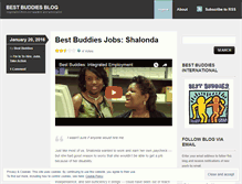 Tablet Screenshot of bestbuddiesblog.wordpress.com