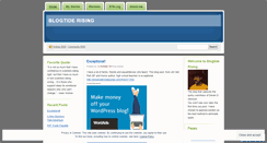 Desktop Screenshot of blogtiderising.wordpress.com