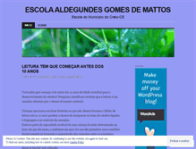 Tablet Screenshot of escolaldegundes.wordpress.com