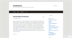 Desktop Screenshot of amidstmod.wordpress.com