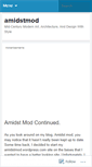 Mobile Screenshot of amidstmod.wordpress.com
