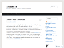 Tablet Screenshot of amidstmod.wordpress.com