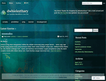 Tablet Screenshot of dwhielezthary.wordpress.com