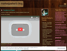 Tablet Screenshot of markerjparker.wordpress.com