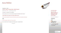 Desktop Screenshot of accaonline.wordpress.com