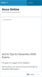 Mobile Screenshot of accaonline.wordpress.com
