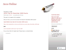 Tablet Screenshot of accaonline.wordpress.com