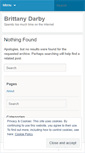 Mobile Screenshot of brittanydarby.wordpress.com