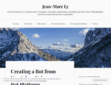 Tablet Screenshot of jeanmarcly.wordpress.com