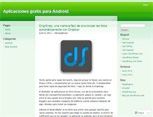 Tablet Screenshot of aplicacionesgratisandroid.wordpress.com