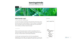 Desktop Screenshot of banningainindia.wordpress.com