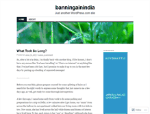 Tablet Screenshot of banningainindia.wordpress.com