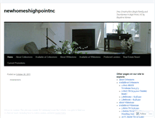 Tablet Screenshot of newhomeshighpointnc.wordpress.com