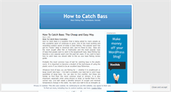 Desktop Screenshot of howtocatchbass.wordpress.com