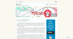 Desktop Screenshot of creativexplosion.wordpress.com