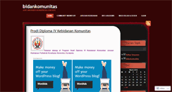 Desktop Screenshot of bidankomunitas.wordpress.com