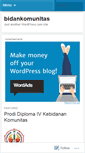 Mobile Screenshot of bidankomunitas.wordpress.com