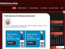 Tablet Screenshot of bidankomunitas.wordpress.com