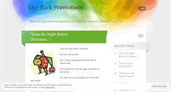 Desktop Screenshot of givebackpromotions.wordpress.com