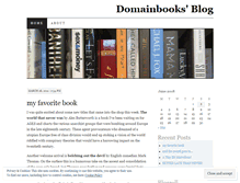 Tablet Screenshot of domainbooks.wordpress.com