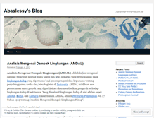Tablet Screenshot of abaslessy.wordpress.com