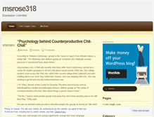 Tablet Screenshot of msrose318.wordpress.com