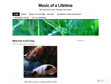 Tablet Screenshot of musicofalifetime.wordpress.com