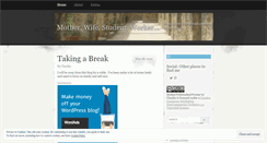 Desktop Screenshot of motherwifestudentworker.wordpress.com