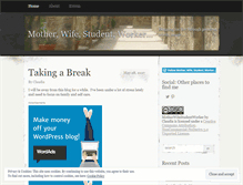 Tablet Screenshot of motherwifestudentworker.wordpress.com