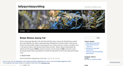 Desktop Screenshot of lailyqurotaayunblog.wordpress.com