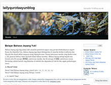Tablet Screenshot of lailyqurotaayunblog.wordpress.com