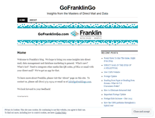 Tablet Screenshot of gofranklingo.wordpress.com