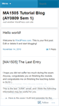 Mobile Screenshot of ma1505.wordpress.com