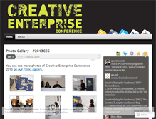 Tablet Screenshot of creativeconference.wordpress.com