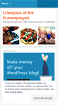Mobile Screenshot of lifestylesofthefunemployed.wordpress.com
