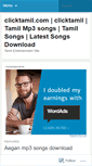 Mobile Screenshot of clicktamil.wordpress.com