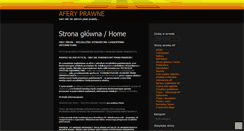 Desktop Screenshot of aferyprawne.wordpress.com